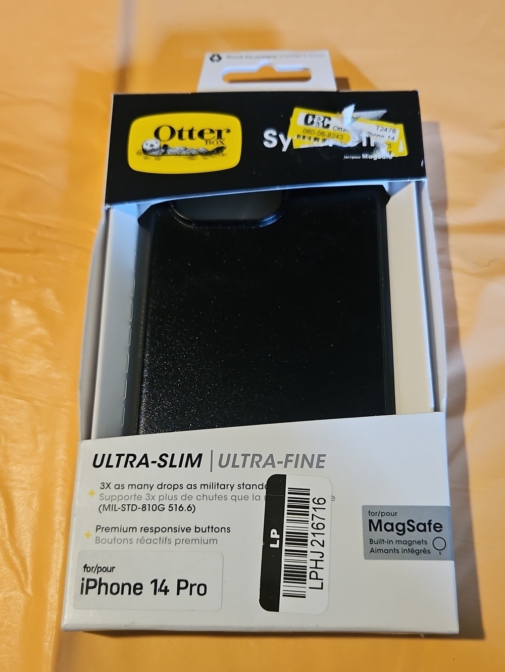 OtterBox iPhone 14 PRO Symmetry Series Case with MagSafe - BLACK: NEW IN BOX